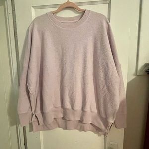 SALE 2/25, 3/30, 4/45 Aerie OVERSIZED purple, textured sweatshirt sz S (FITS 2X)